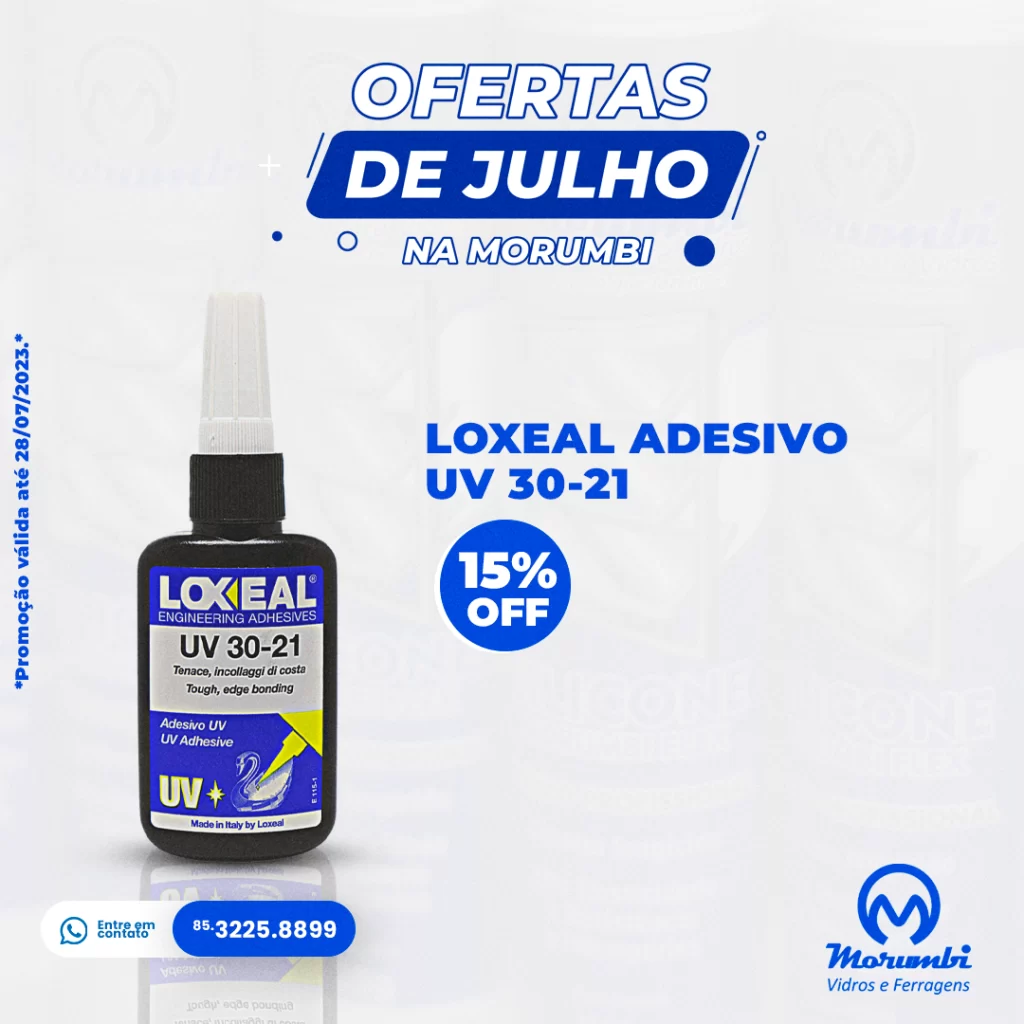 LOXEAL ADESIVO UV 30-21 - MORUMBI VIDROS E FERRAGENS